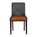 Bath Walnut Dining Chairs with Smoke Back & Tan Seat (6 Pack) - Image 3