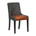 Bath Walnut Dining Chairs with Smoke Back & Tan Seat (6 Pack) - Image 1