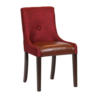 Bath Walnut Dining Chairs with Scarlett Back & Espresso Seat (6 Pack)