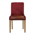 Bath Weathered Oak Dining Chairs with Scarlett Back & Espresso Seat (6 Pack) - Image 3