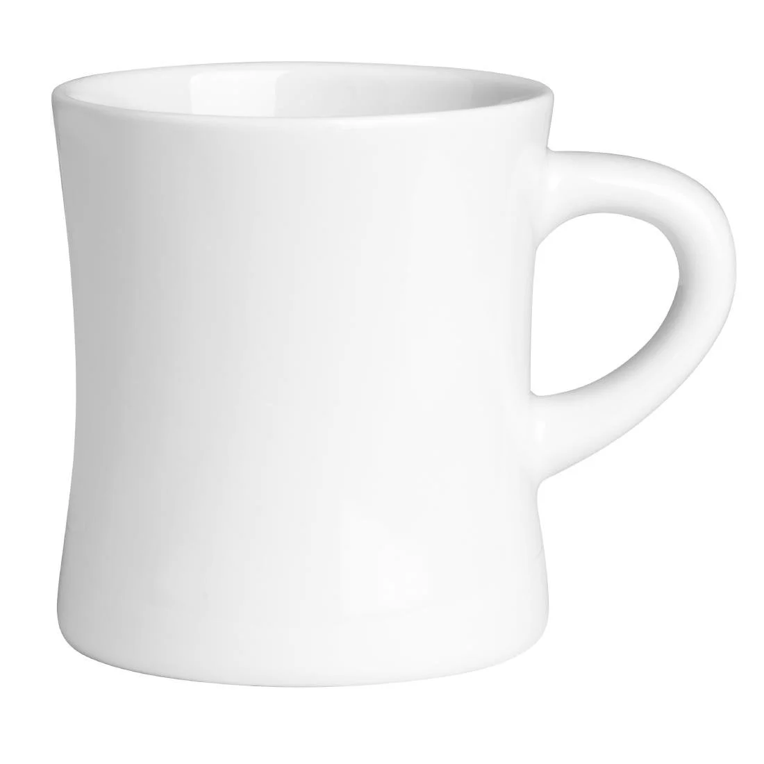 Olympia Whiteware Hollow Mugs 300ml (6 Pack) - Image 2