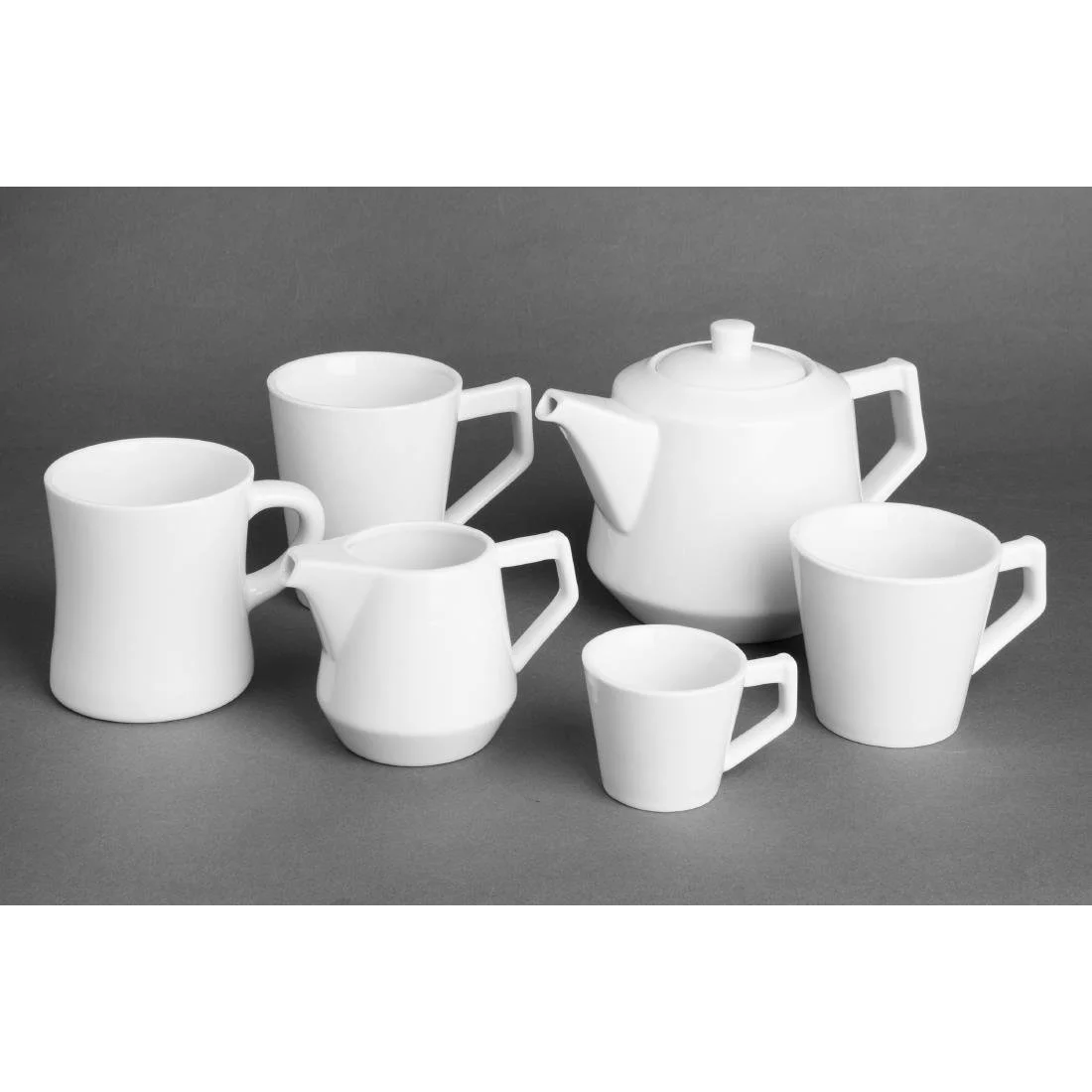 Olympia Whiteware Hollow Mugs 300ml (6 Pack) - Image 10