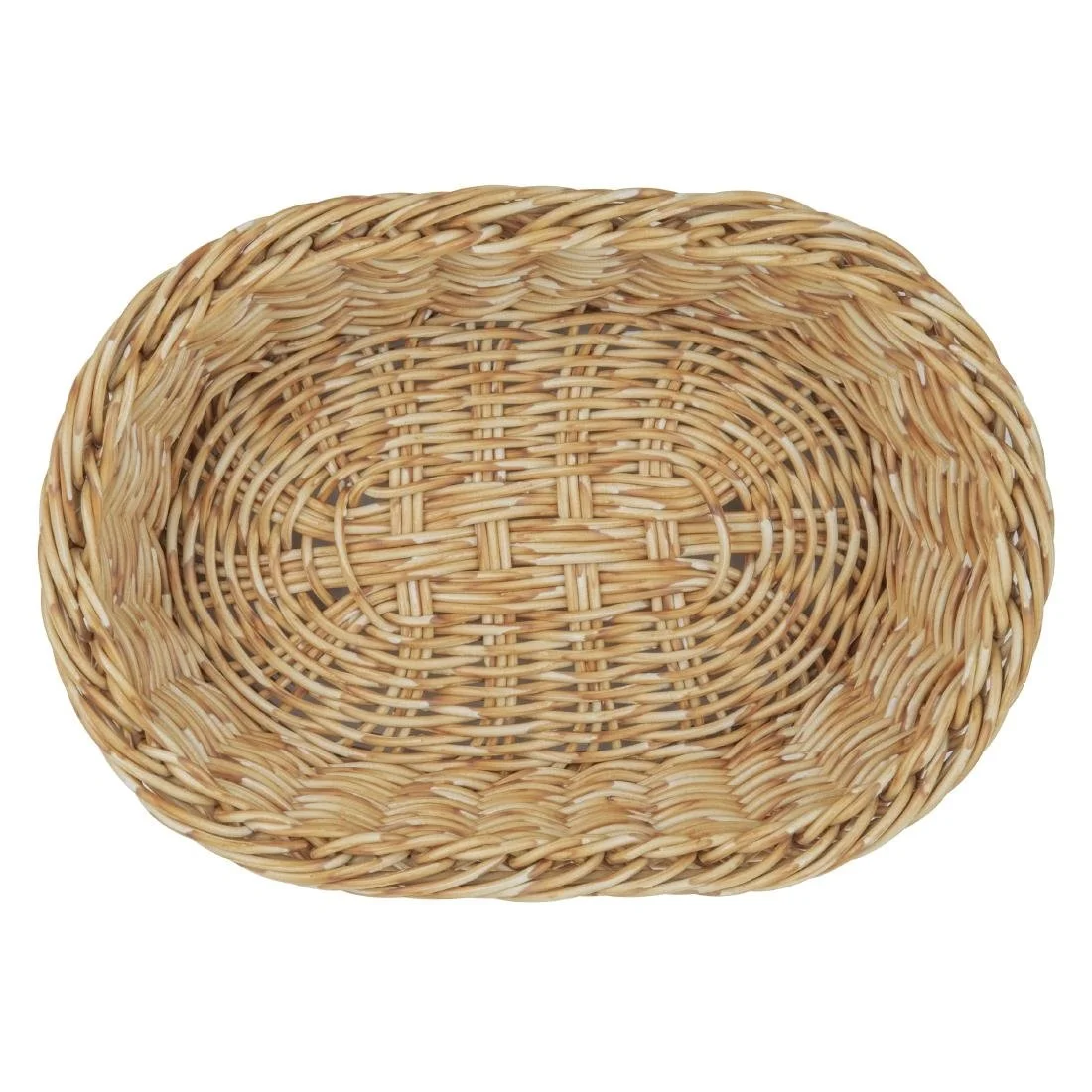 Olympia Polywicker Oval Basket Light Brown 240x170mm - Image 3