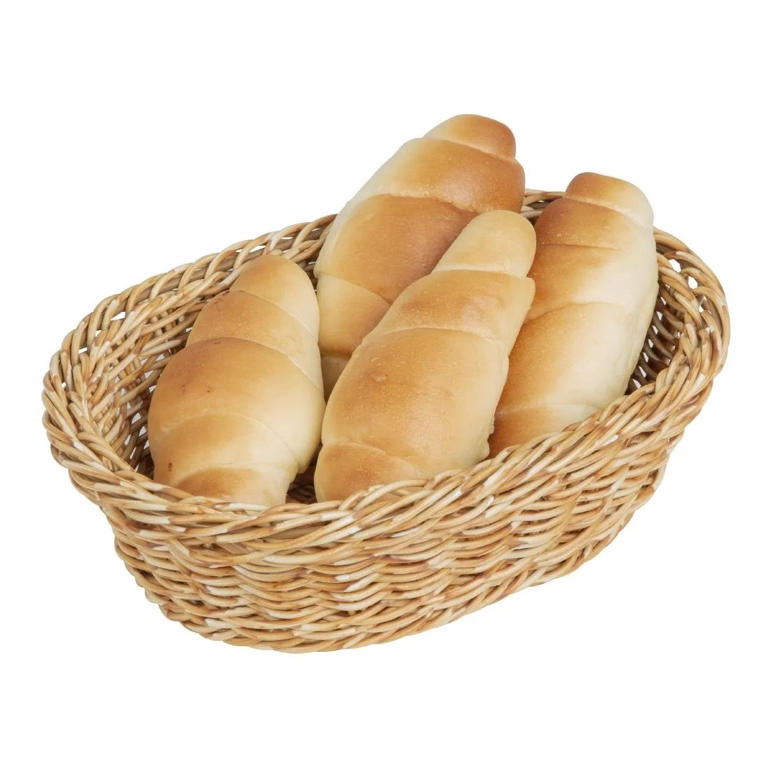 Olympia Polywicker Oval Basket Light Brown 240x170mm - Image 7