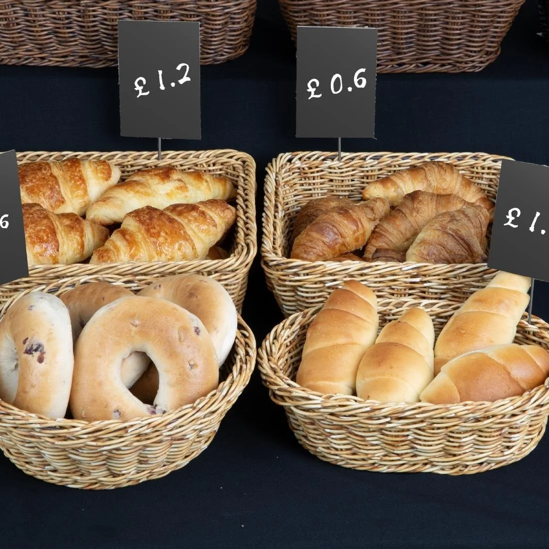 Olympia Polywicker Rectangular Basket Light Brown 300x230mm - Image 6