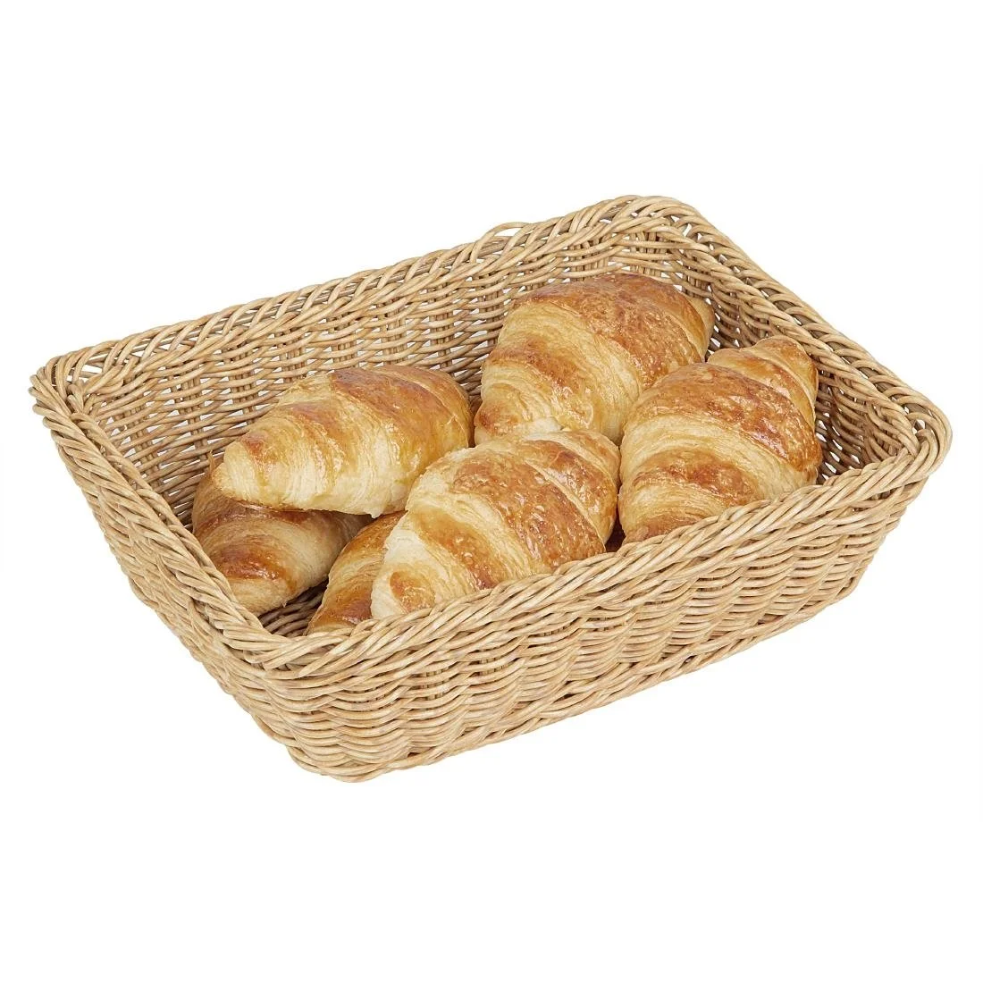 Olympia Polywicker Rectangular Basket Light Brown 300x230mm - Image 7