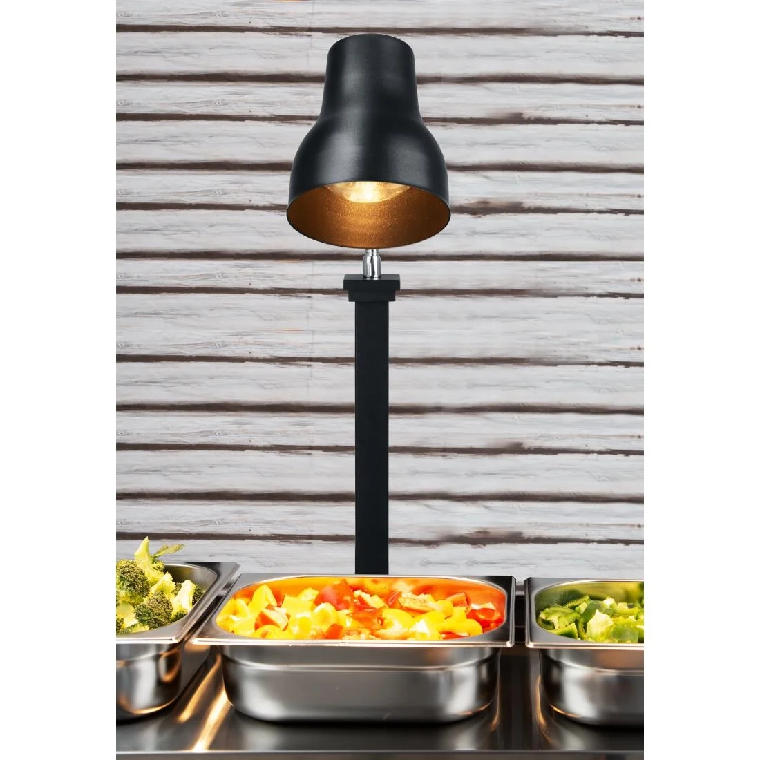 Buffalo Heat Lamp Carving Station Matt Black 250W - Image 5