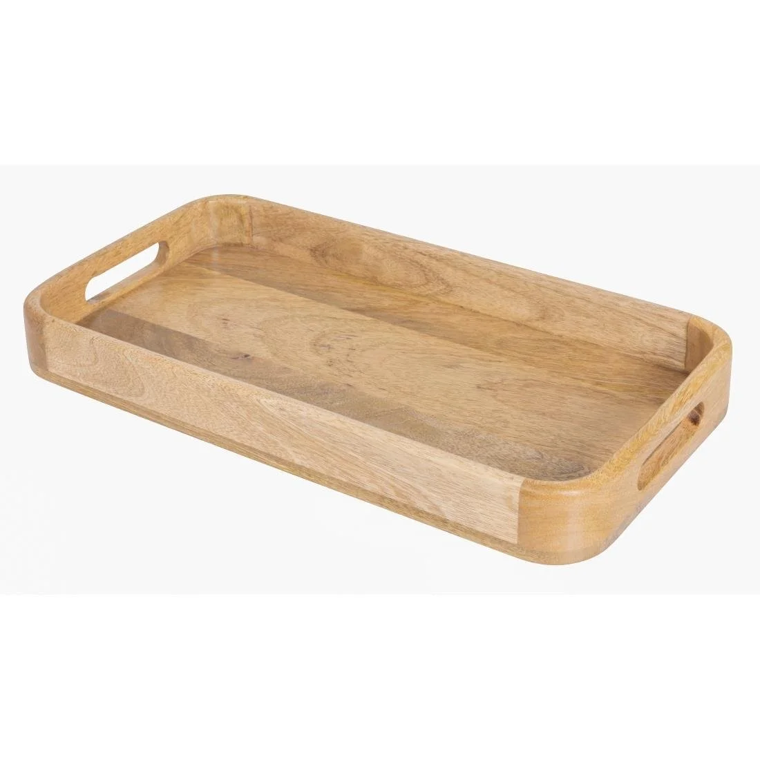 Olympia Mango Wood Rectangular Deep Sided Tray 430x230mm - Image 1