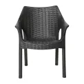 Bolero Elements Polypropylene Armchairs Black (4 Pack) - Image 2