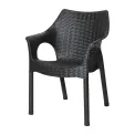 Bolero Elements Polypropylene Armchairs Black (4 Pack) - Image 3