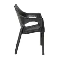 Bolero Elements Polypropylene Armchairs Black (4 Pack) - Image 4