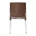 Bolero Elements Polypropylene Plain Side Chairs Dark Brown (4 Pack) - Image 4