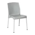 Bolero Elements Polypropylene Plain Side Chairs Grey (4 Pack) - Image 1