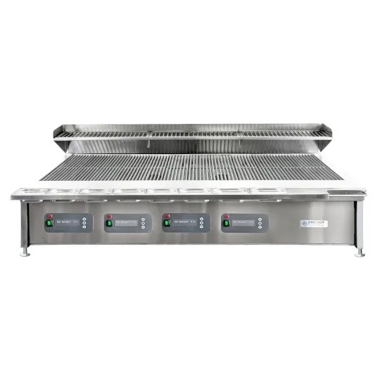 Synergy Grill Trilogy Nat Gas Chargrill with Garnish Rail & Slow Cook Shelf ST1700