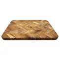 Vogue Chevron Effect Acacia Wood Chopping Board Large - Image 2