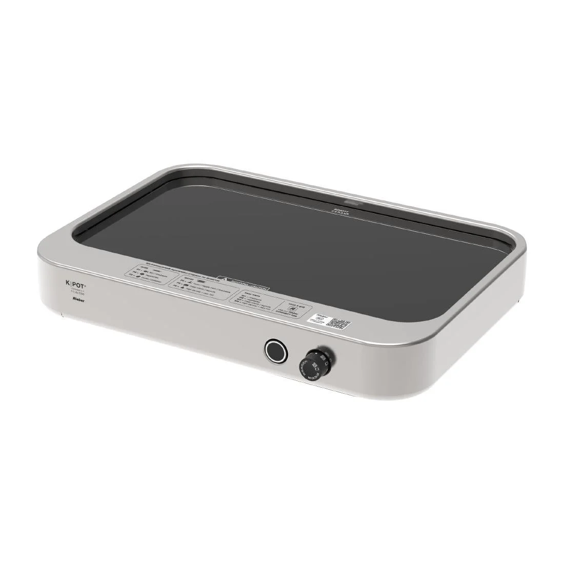 Rieber K-Pot Connect Glass Ceramic Hob 1/1GN Stainless Steel CK-2200 - Image 1