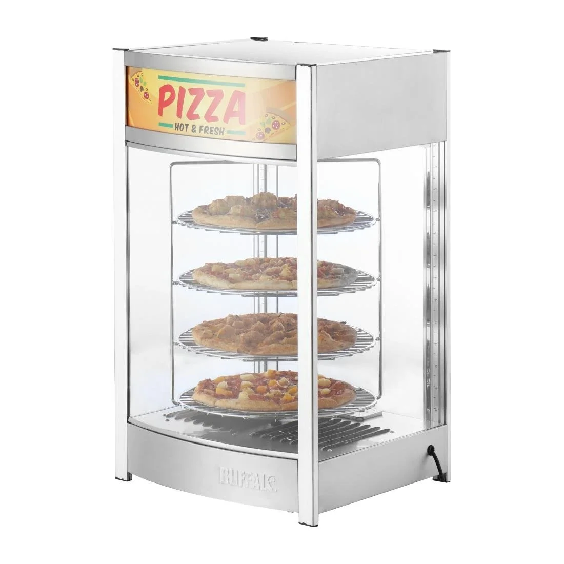 Buffalo 4 Tier Heated Pizza Display Merchandiser - Image 8
