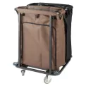 Jantex 2 Compartment Linen Trolley 2x100Ltr - Image 2