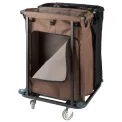 Jantex 2 Compartment Linen Trolley 2x100Ltr - Image 3
