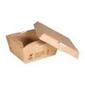 Notpla Lids for 800ml Clip & Close Food Boxes - Kraft (260 Pack) - Image 2