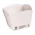 Notpla Square Open Takeaway Boxes 350ml - White ( 250 Pack) - Image 1