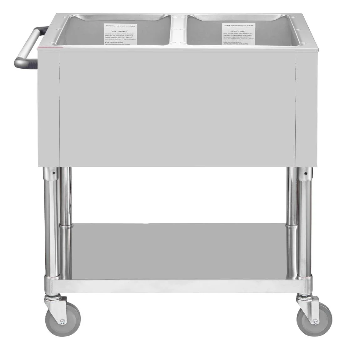 Buffalo Mobile Bain Marie Trolley 2x 1/1GN - Image 5