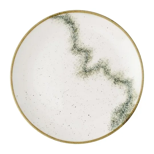 Churchill Stonecast Spice Barley White Coupe Plates 217mm (12 Pack)
