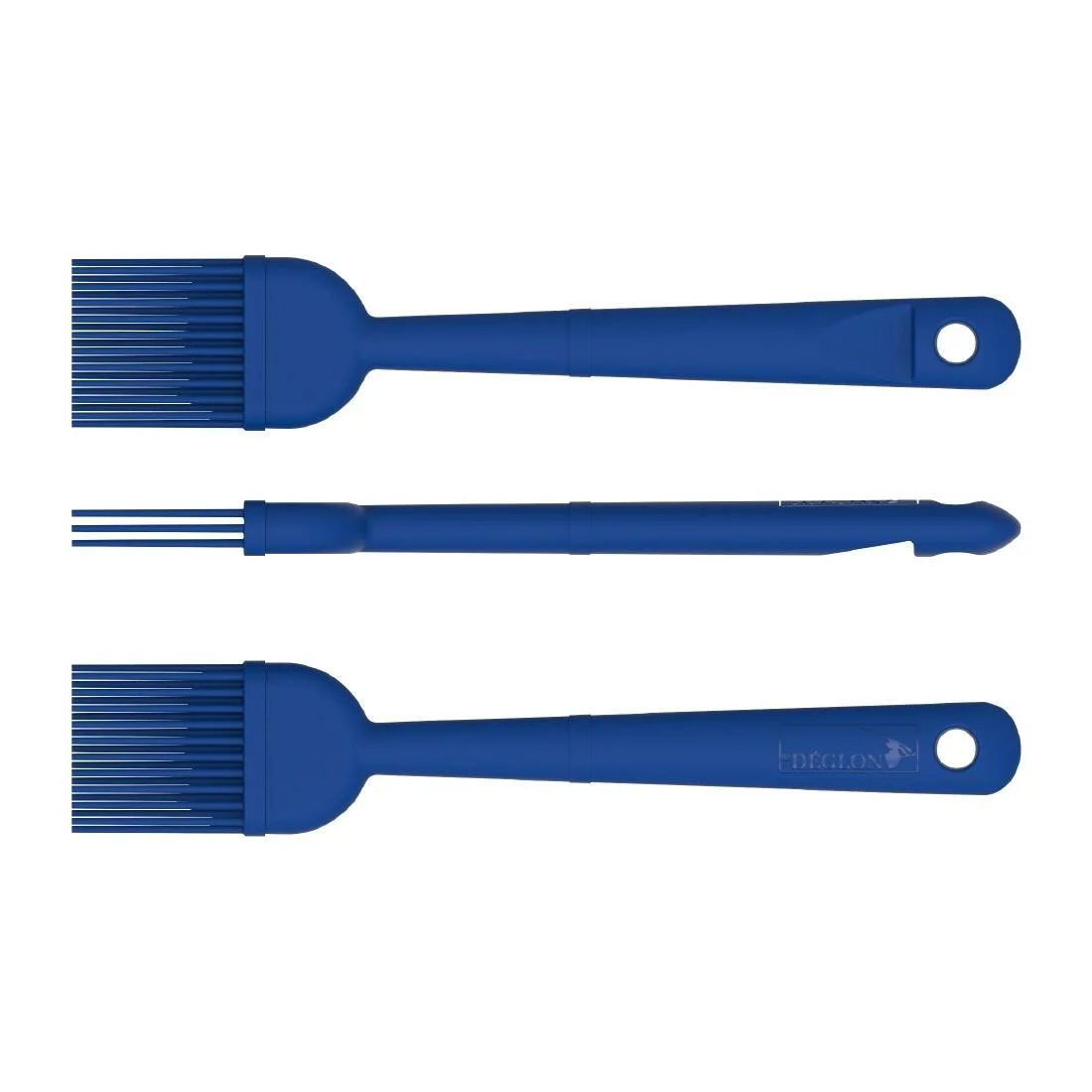 Deglon Stop Glisse Half Maryse Blue Heat Resistant Spatula 250mm - Image 3