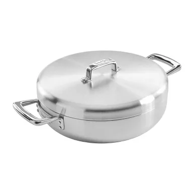 Samuel Groves Urban Stainless Steel Tri-Ply Chefs Pan with Lid 30cm