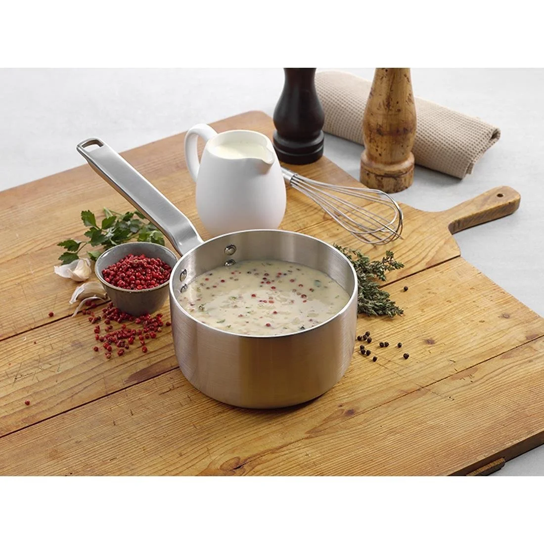 Samuel Groves Stainless Steel Saucepan and Glass Lid 18cm - Image 5