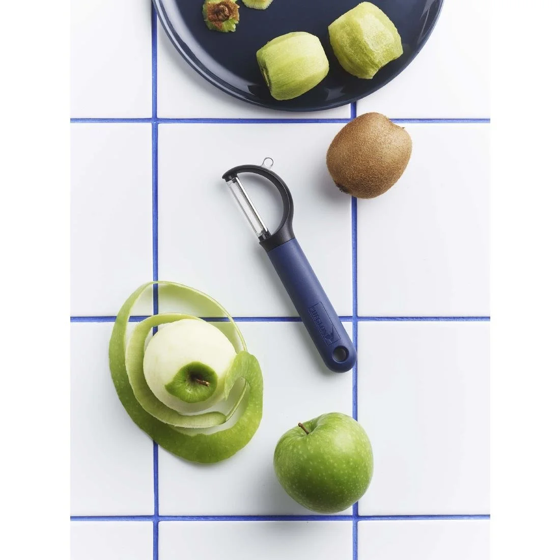 Deglon Blue Vertical Peeler with Swivel Blade - Image 2