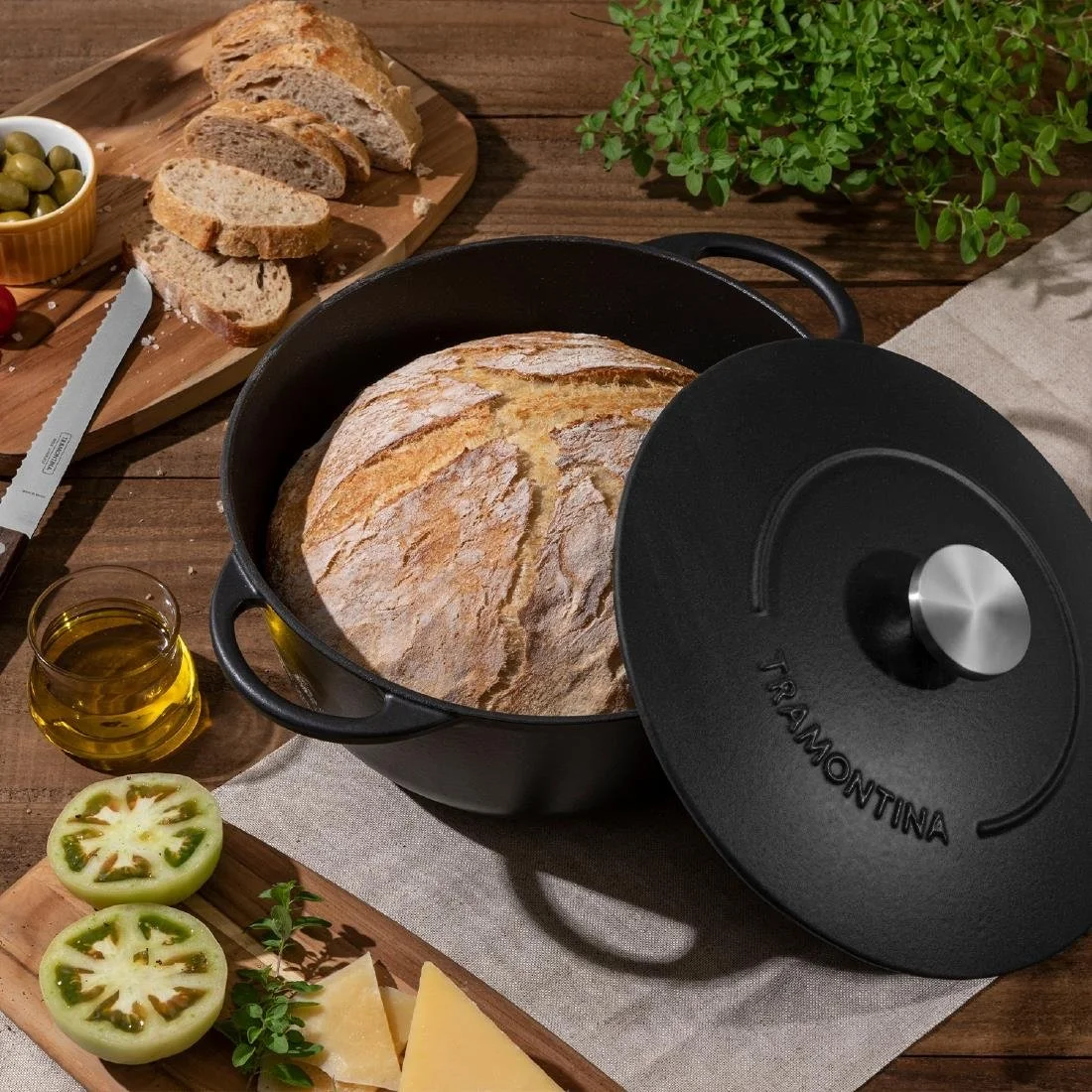 Tramontina Enamel Cast Iron Casserole Dish 311mm - Image 4