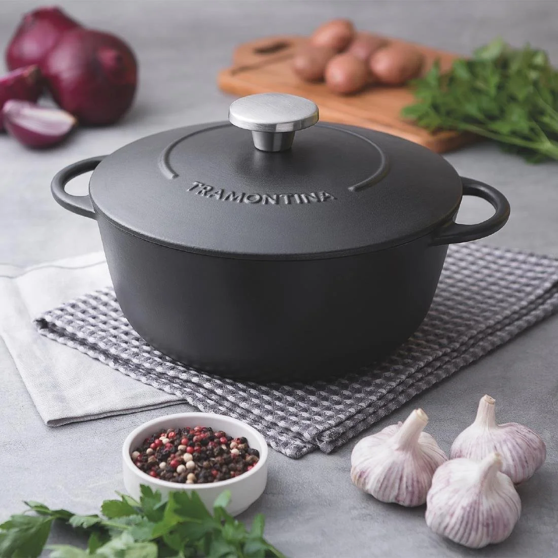 Tramontina Enamel Cast Iron Casserole Dish 311mm - Image 12