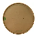 Vegware Round Paper Lid Kraft 150-Series (Pack 300) - Image 1