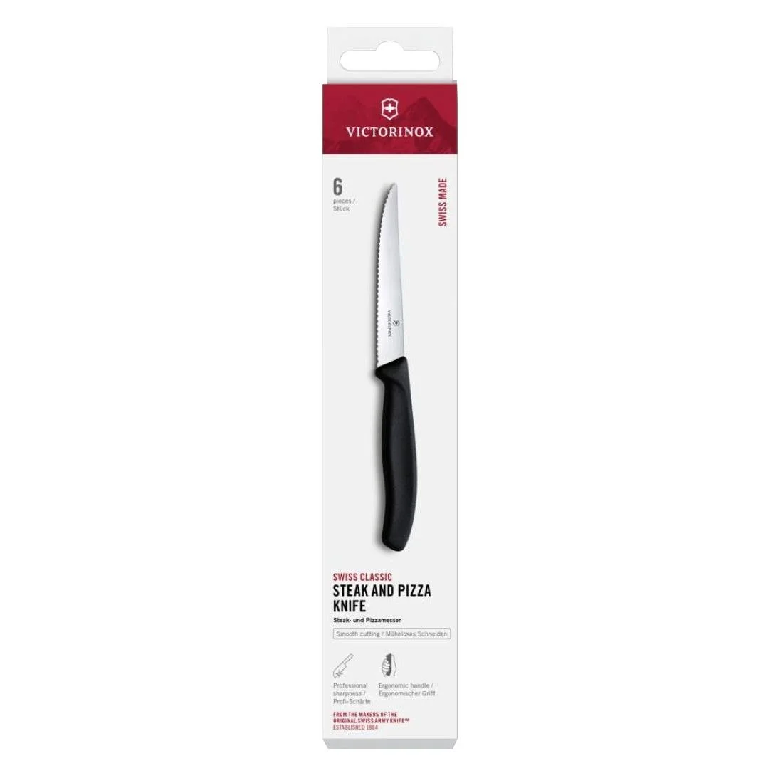 Victorinox Swiss Classic Steak & Pizza Knife Set 11cm (6 Pack) - Image 3