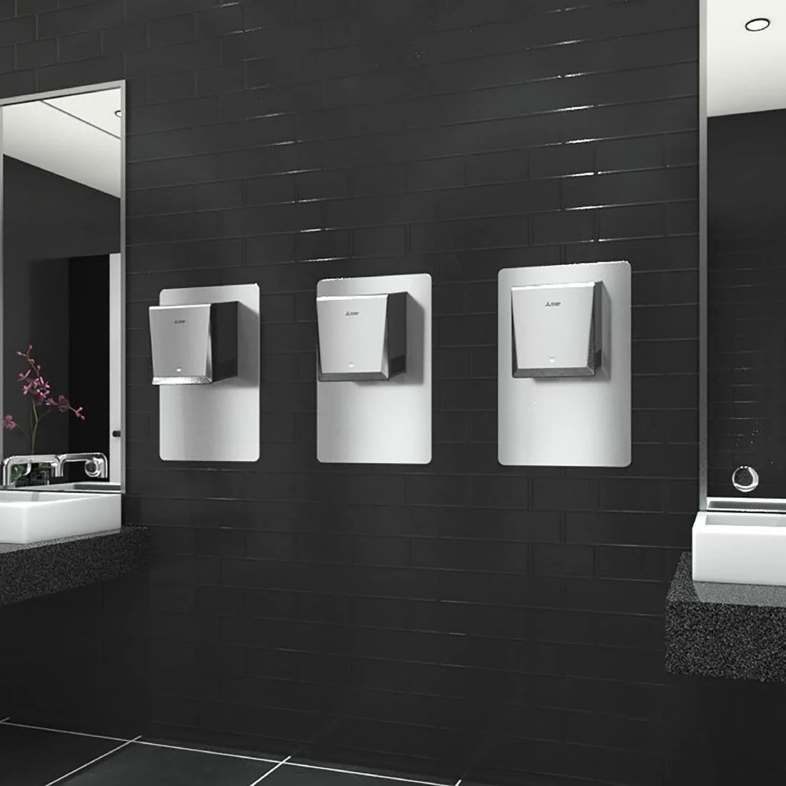 Mitsubishi Jet Towel Wave u02 Smart Hand Dryer White - Image 5