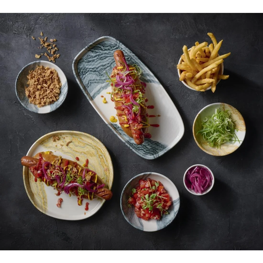 Churchill Tide Snack Bowls Black 130mm (12 Pack) - Image 2