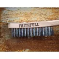 Faithfull Heavy Duty Wire Grill Brush 4 Row with Scraper - Image 3