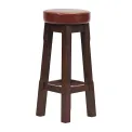 Everyday Wessex Dark Walnut High Stool with Bison Espresso Seat (2 Pack) - Image 2