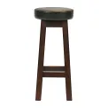 Everyday Wessex Dark Walnut High Stool with Bison Cedar Seat (2 Pack) - Image 1