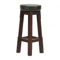 Everyday Wessex Dark Walnut High Stool with Bison Cedar Seat (2 Pack) - Image 2