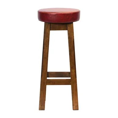 Everyday Wessex Vintage High Stool with Bison Bordeaux Seat (2 Pack)