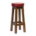 Everyday Wessex Vintage High Stool with Bison Bordeaux Seat (2 Pack) - Image 2