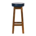 Everyday Wessex Vintage High Stool with Bison Midnight Seat (2 Pack) - Image 1