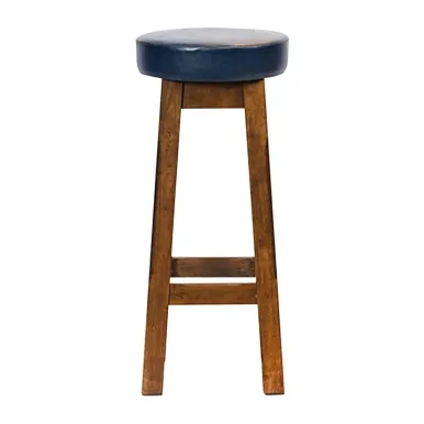 Everyday Wessex Vintage High Stool with Bison Midnight Seat (2 Pack)