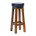 Everyday Wessex Vintage High Stool with Bison Midnight Seat (2 Pack) - Image 2