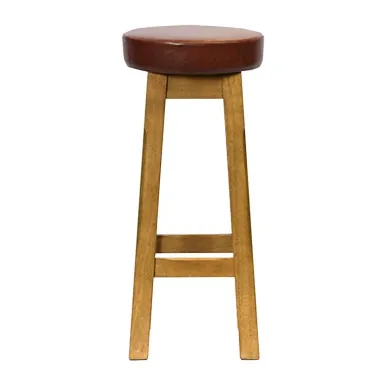 Everyday Wessex Weathered Oak High Stool with Bison Espresso Seat (2 Pack)