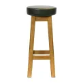 Everyday Wessex Weathered Oak High Stool with Bison Cedar Seat (2 Pack) - Image 1