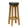 Everyday Wessex Weathered Oak High Stool with Bison Cedar Seat (2 Pack) - Image 2