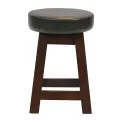 Everyday Wessex Dark Walnut Low Stool with Bison Cedar Seat (2 Pack) - Image 1